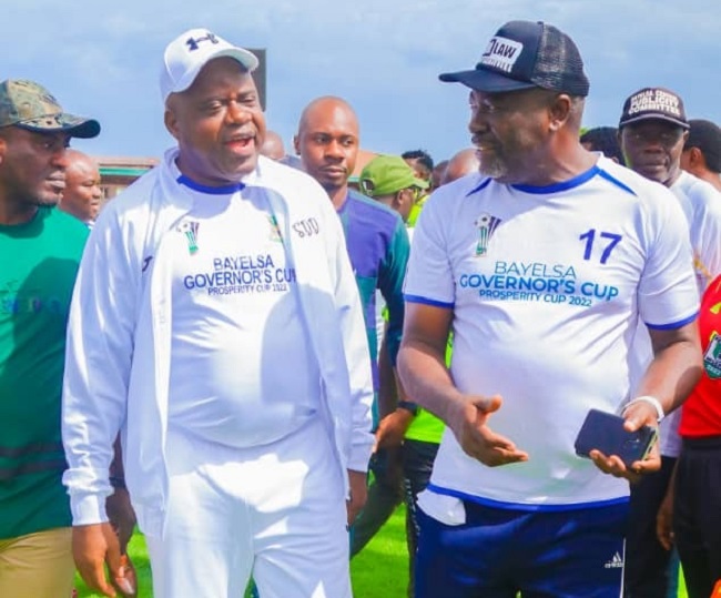 Governor Diri pre-season tourney, FG lauds Diri's commitment. Prosperity cup, Bayelsa