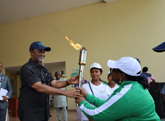 Wike receives torch of unity
