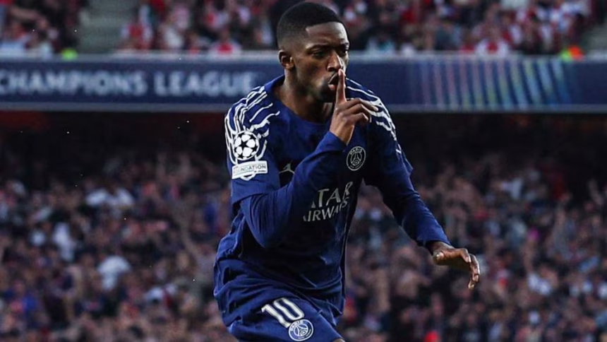 Dembele gives PSG advantage