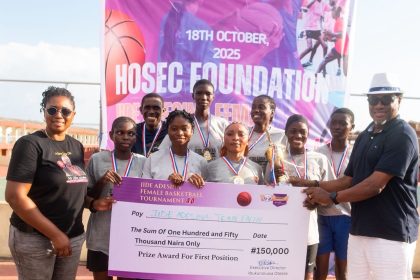 participants at the Jide Adeshina basketball tournament