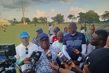 Hockey Federation President , Simon Nkom,