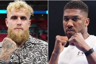 Anthony Joshua and Jake Paul
