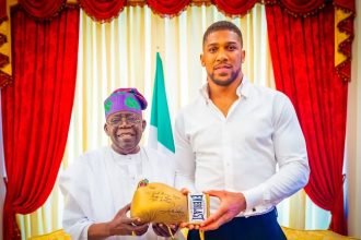 Tinubu and Anthony Joshua