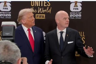 Gianni Infantino and Donald Trump