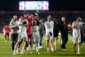 Albacete players celebrating