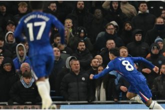 Enzo Fernandez celebrating