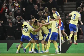 Southampton players celebrating