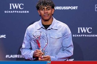 Yamal with the Laureus award