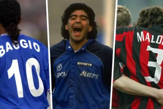 Baggio,Maradona, Maldini