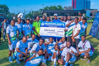 SEC team celebrating Abuja football tournament win