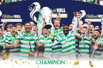 Celtic win the Scottish title