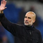 Pep Guardiola waving