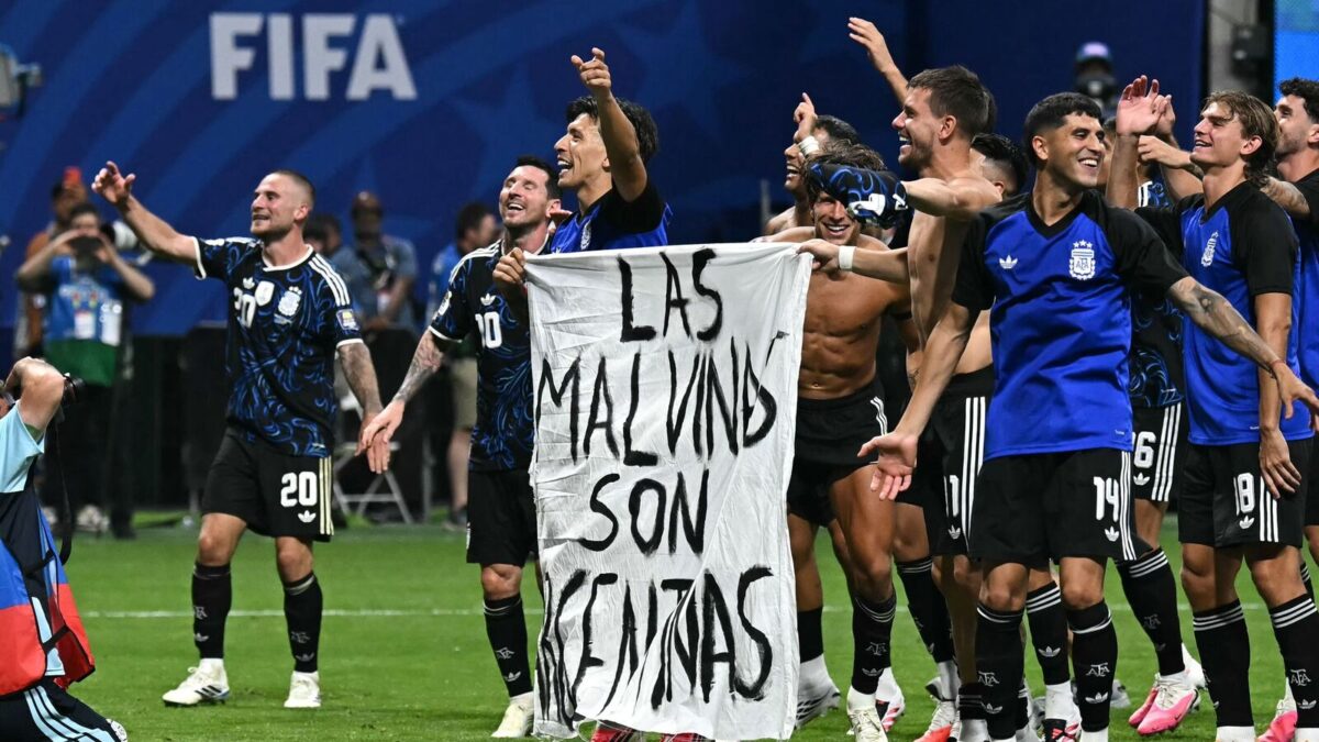 World Cup Argentina Risk FIFA Action Over Falklands Banner After world-cup-argentina-risk-fifa-action-over-falklands-banner-after